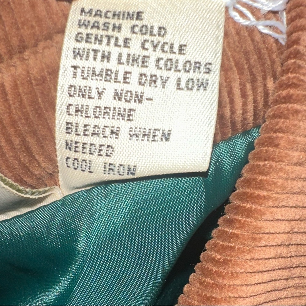 Vintage Quilted Utility Jacket with Corduroy Collar - Green - never worn - Picture 7 of 7